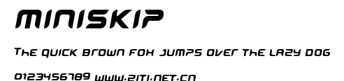 miniskip.ttf字體轉換器圖片