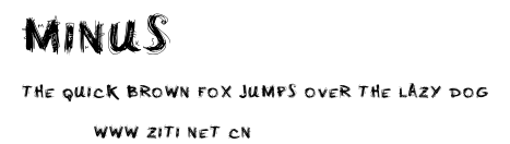 minus.ttf字體轉換器圖片