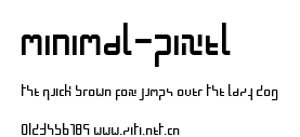 minimal-pixel.ttf字體轉換器圖片