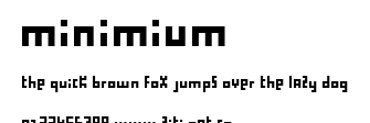 minimium.ttf字體轉換器圖片