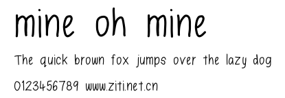 mine oh mine.ttf字體轉換器圖片