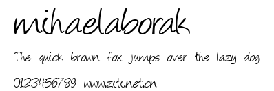 mihaelaborak.ttf字體轉換器圖片