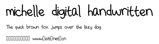 michelle digital handwritten.ttf字體轉換器圖片