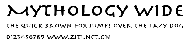 Mythology Wide.ttf字體轉換器圖片