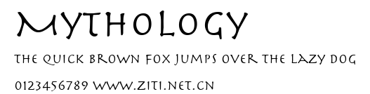 Mythology.ttf字體轉換器圖片