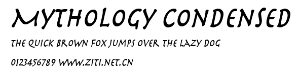 Mythology Condensed.ttf字體轉換器圖片