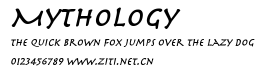 Mythology.ttf字體轉換器圖片
