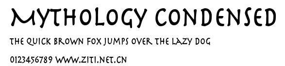 Mythology Condensed.ttf字體轉換器圖片