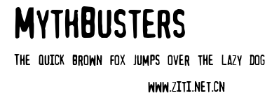 MythBusters.ttf字體轉換器圖片