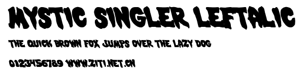 Mystic Singler Leftalic.ttf字體轉換器圖片