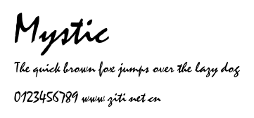 Mystic.ttf字體轉換器圖片