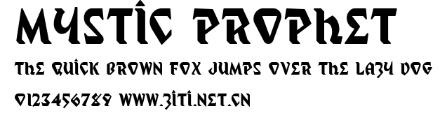 Mystic Prophet.ttf字體轉換器圖片