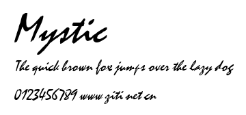 Mystic.ttf字體轉換器圖片