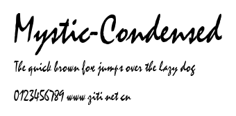 Mystic-Condensed.ttf字體轉換器圖片