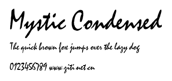 Mystic Condensed.ttf字體轉換器圖片