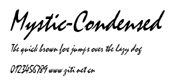Mystic-Condensed.ttf字體轉換器圖片