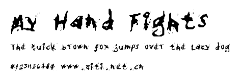 My Hand Fights.ttf字體轉換器圖片