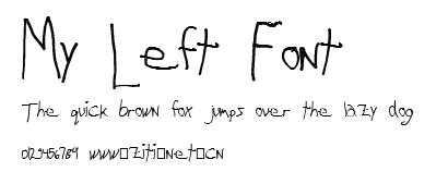 My Left Font.ttf字體轉換器圖片