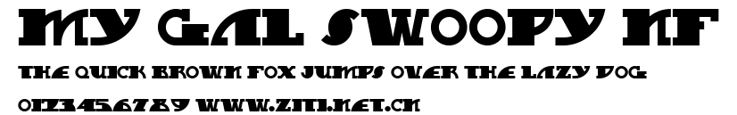 My Gal Swoopy NF.ttf字體轉換器圖片