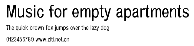 Music for empty apartments.ttf字體轉換器圖片