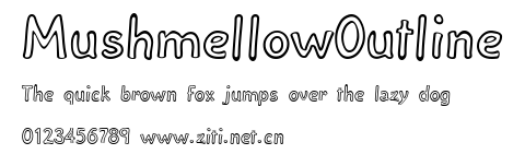 MushmellowOutline.ttf字體轉換器圖片