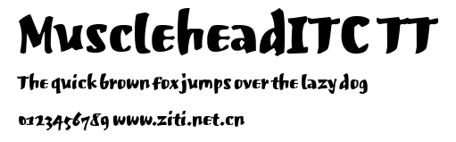 MuscleheadITC TT.ttf字體轉換器圖片