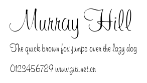 Murray Hill.ttf字體轉換器圖片