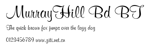 MurrayHill Bd BT.ttf字體轉換器圖片