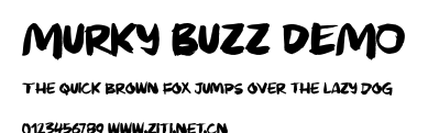 Murky Buzz DEMO.otf字體轉換器圖片