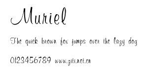 Muriel.ttf字體轉換器圖片