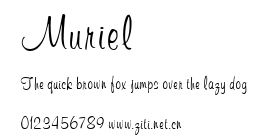 Muriel.ttf字體轉換器圖片