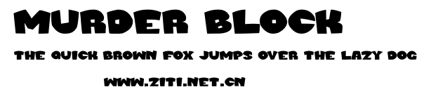 Murder Block.otf字體轉換器圖片