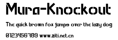 Mura-Knockout.ttf字體轉換器圖片