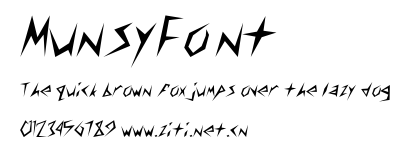 MunsyFont  .ttf字體轉換器圖片
