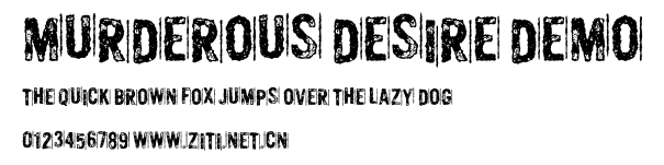 Murderous Desire DEMO.otf字體轉換器圖片