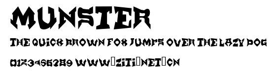 Munster.ttf字體轉換器圖片