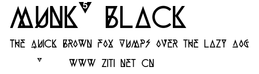 Munk5 Black.ttf字體轉換器圖片