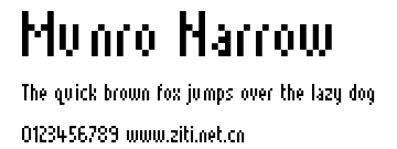 Munro Narrow.ttf字體轉換器圖片