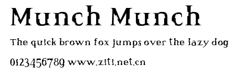 Munch Munch.ttf字體轉換器圖片