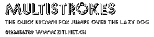 Multistrokes.ttf字體轉換器圖片