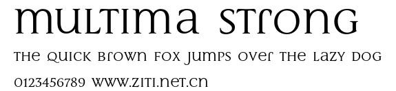 Multima Strong.otf字體轉換器圖片