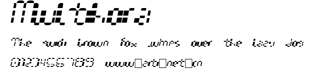 Multihora.ttf字體轉換器圖片
