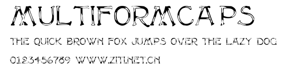MultiformCaps.ttf字體轉換器圖片