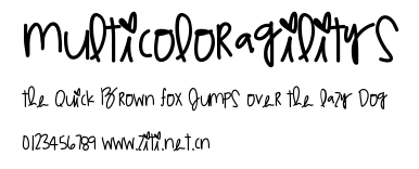 MulticolorAgilitys.ttf字體轉換器圖片