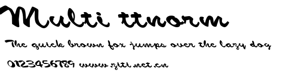 Multi ttnorm.ttf字體轉換器圖片