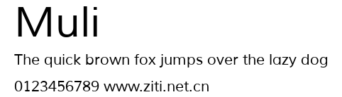 Muli.ttf字體轉換器圖片
