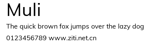 Muli.ttf字體轉換器圖片