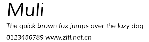 Muli.ttf字體轉換器圖片