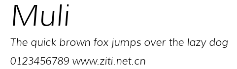 Muli.ttf字體轉換器圖片