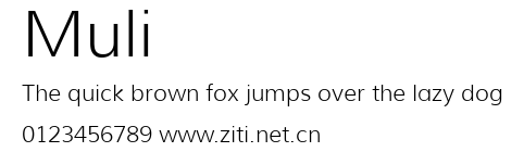 Muli.ttf字體轉換器圖片